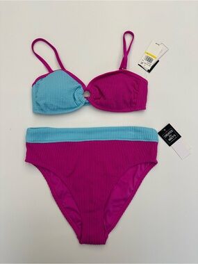 Salt + Cove Pink and Blue Scrunch Set